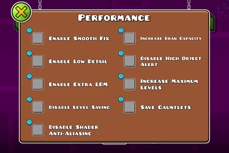 Smooth Game Performance Settings