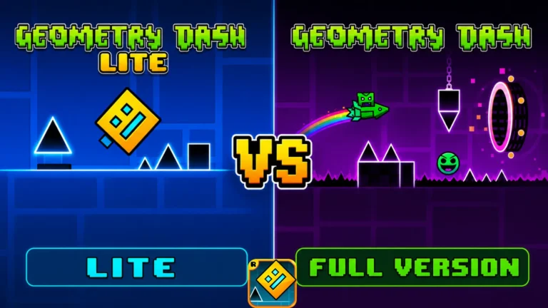 Geometry Dash Lite vs Geometry Dash Full Version comparison